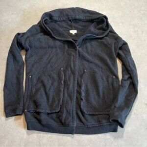 Aritzia Wilfred Rousseau Zip Up Slouchy Oversized Hoodie Gray small